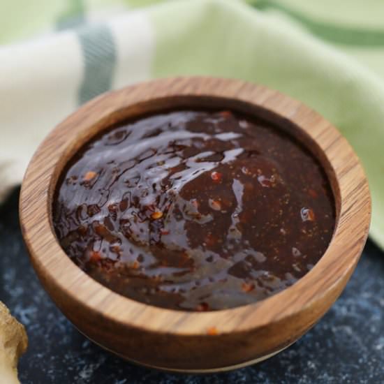 Easy Szechuan Sauce - Recipe photo by peasandpeonies