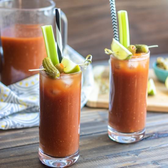 the best Spicy Bloody Mary - Recipe photo by Sweet Beginnings