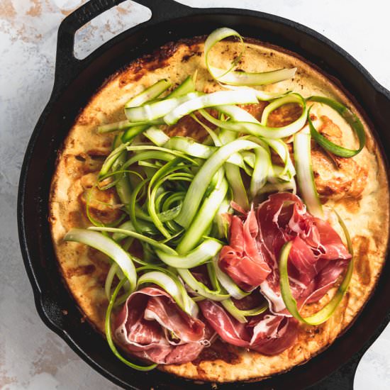 Gruyere and Asparagus Dutch Baby - Recipe photo by joeats