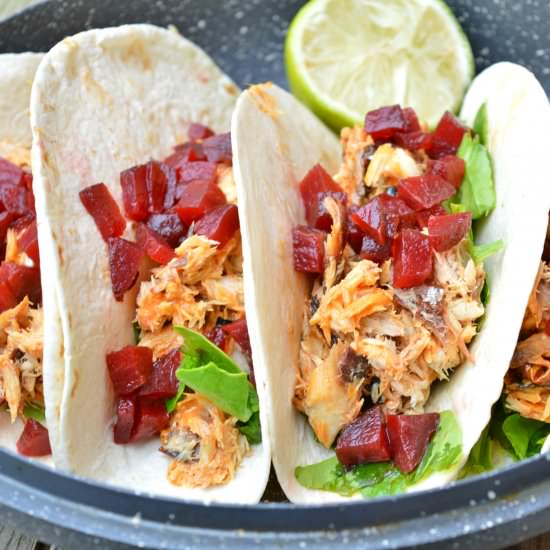Sriracha Mackerel Tacos - Recipe photo by Mummys FastandEasy