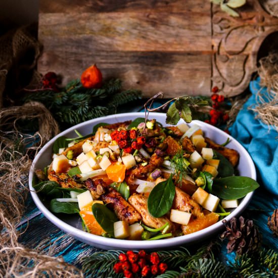 Citrus Chicken Smoked Cheddar Salad - Recipe photo by havocinthekitchen