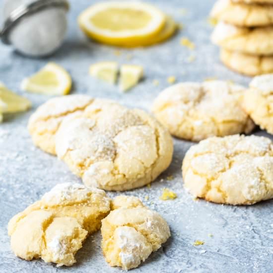 Lemon Crinkle Cookies - Recipe photo by kickassbaker