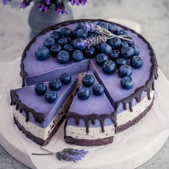 Stracciatella and maqui berry cake - Recipe photo by RainbowInMyKitchen