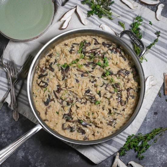 Creamy Mushroom Risotto - Recipe photo by whatshouldimakefor