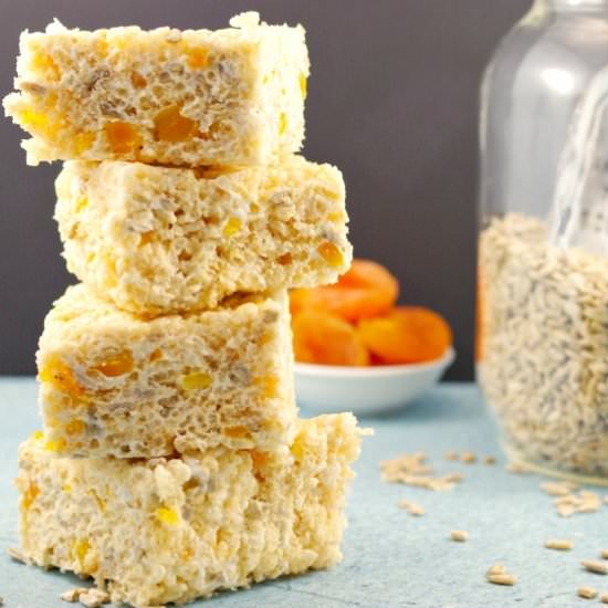Healthy Rice Krispie Treats GF - Recipe photo by Food Meanderings