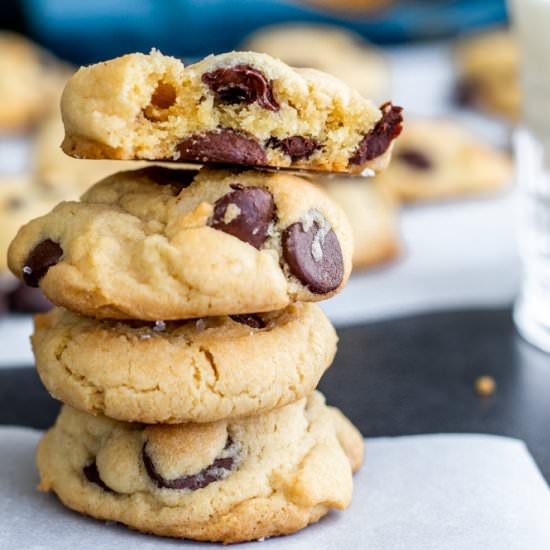 Salted Dark Chocolate Chip Cookies - Recipe photo by erhardtseat