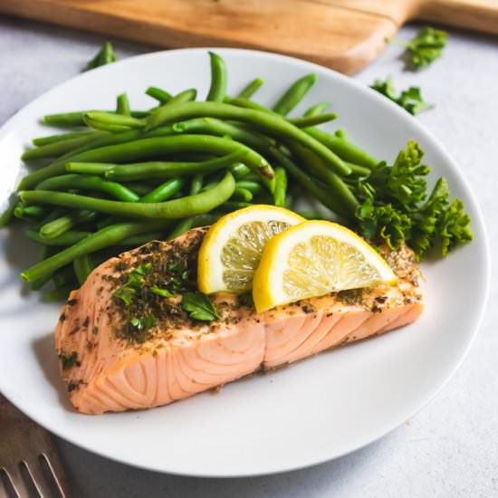 Butter Herb Instant Pot Salmon - Recipe photo by lemons and zest