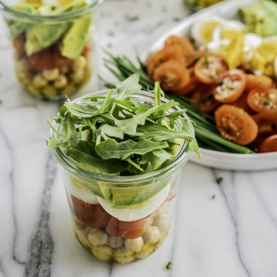 Marinated Chickpea Salad Pots - Recipe photo by JenElizabethsJournals