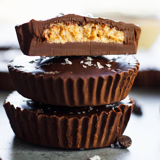 Chocolate Almond Butter Cups - Recipe photo by Garden in the kitchen