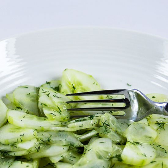 Oma's German Cucumber Salad - Recipe photo by cheerfulcook
