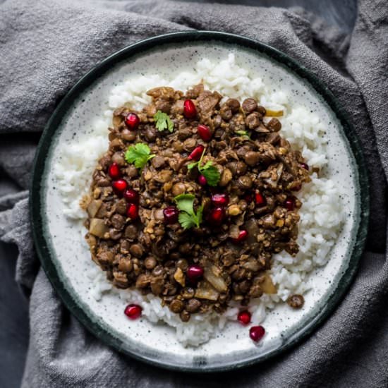 Vegetarian Lentil Fesenjan - Recipe photo by everylittlecrumb