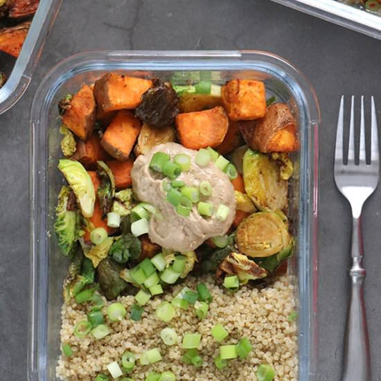 Air Fryer Meal Prep with 2 Sauces - Recipe photo by glueandglitter
