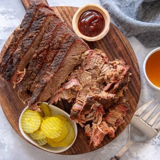 How To Smoke A Brisket - Recipe photo by garnishedplate