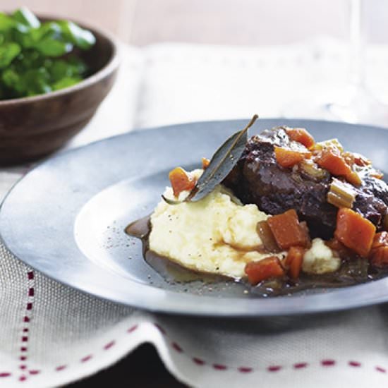 Beef cheeks with parsnip purée - Recipe photo by wselectors