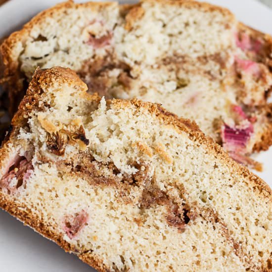 Rhubarb Bread - Recipe photo by SundaySupper