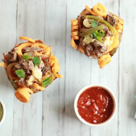 Loaded Philly Cheese Steak Fries - Recipe photo by Carefree Mermaid
