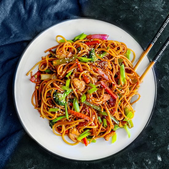 Lighter Chicken Chow Mein Recipe - Recipe photo by EasycookingwithMolly