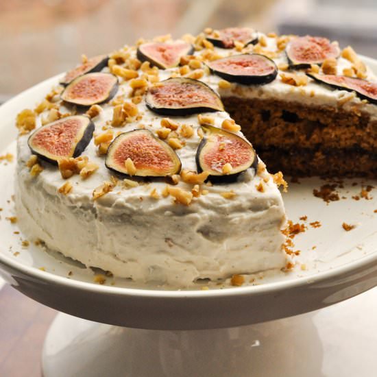 Vegan Fig Cake - Recipe photo by Veggiecurean
