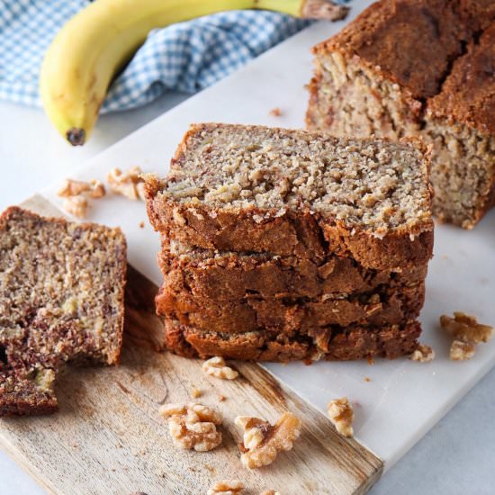 Cinnamon Swirl Banana Bread - Recipe photo by tippsinthekitch