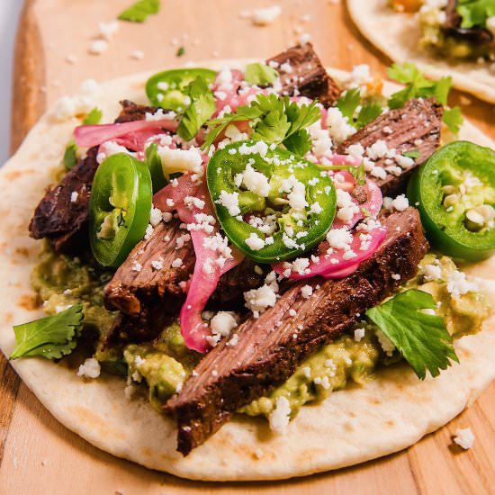 Carne Asada Tacos - Recipe photo by Girlwiththeironcast