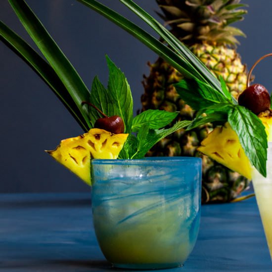 Pickle Mai Tai cocktail - Recipe photo by peck of pickles