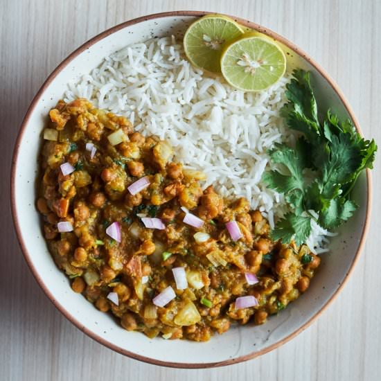 Pumpkin Chana Curry (Vegan) - Recipe photo by Veganbell
