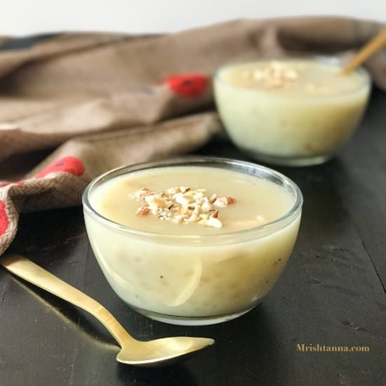 Sabudana Kheer – Tapioca Pudding - Recipe photo by Simple Sumptuous Cooking