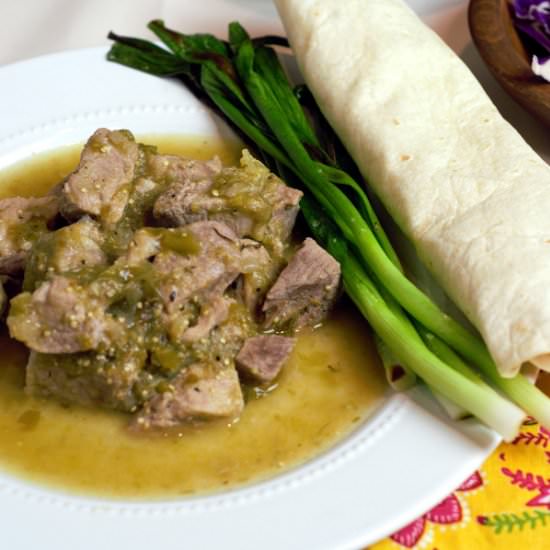 Tender Pork Chili Verde - Recipe photo by DeliciousbyDesign