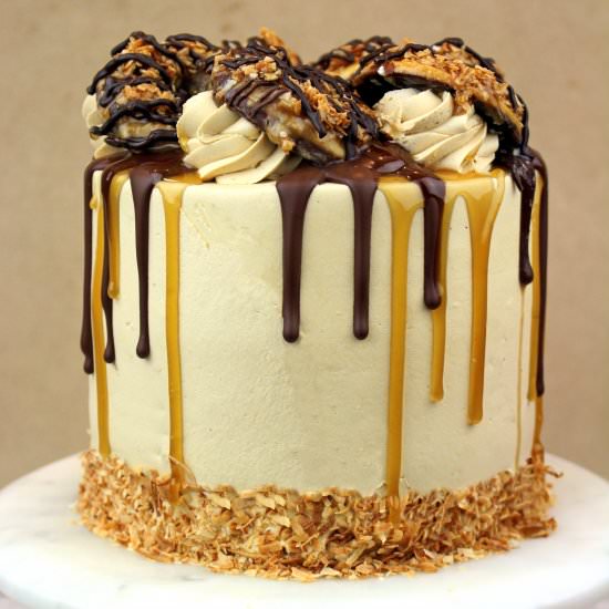 Girl Scout Samoa Cake - Recipe photo by GretchensBakery