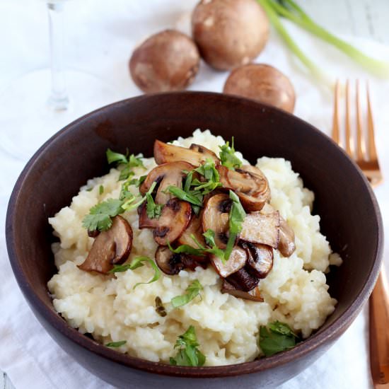Mushroom risotto - Recipe photo by juliarecipes