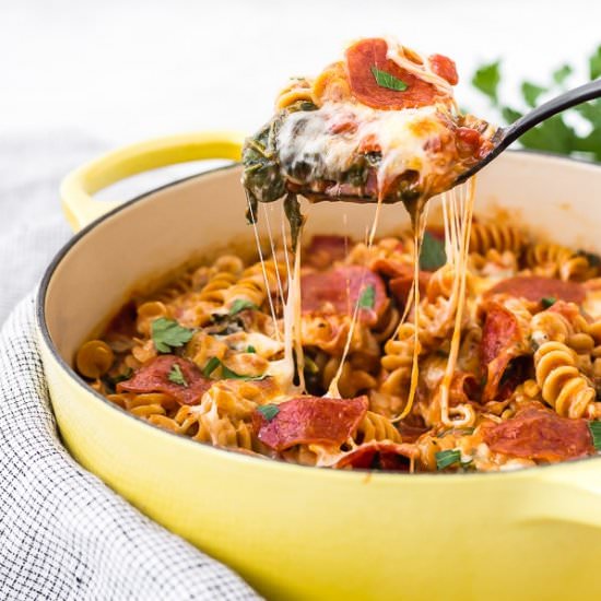 Pizza Pasta - Recipe photo by rachelcooksblog