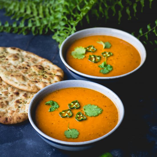 Red Lentil, Tamarind & Tomato Soup - Recipe photo by cuisinedeli