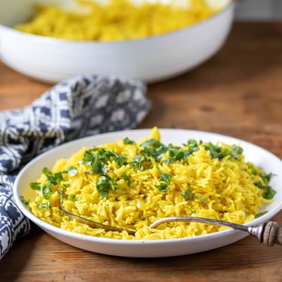 Turmeric Rice (yellow rice) - Recipe photo by veggie desserts