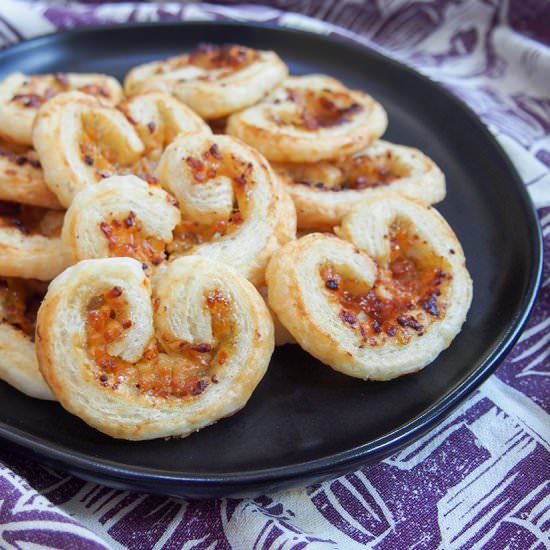 Savory palmiers - Recipe photo by carolinescooking