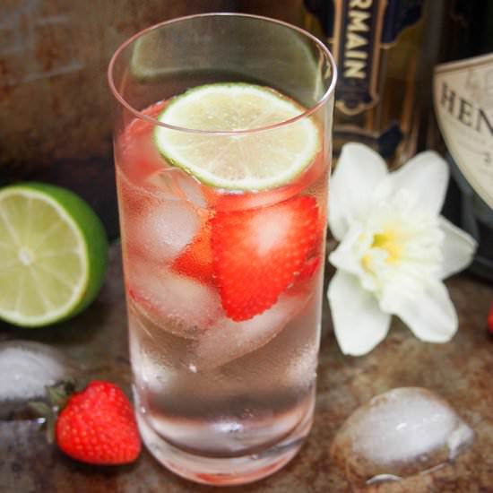 St Germain gin and tonic - Recipe photo by carolinescooking