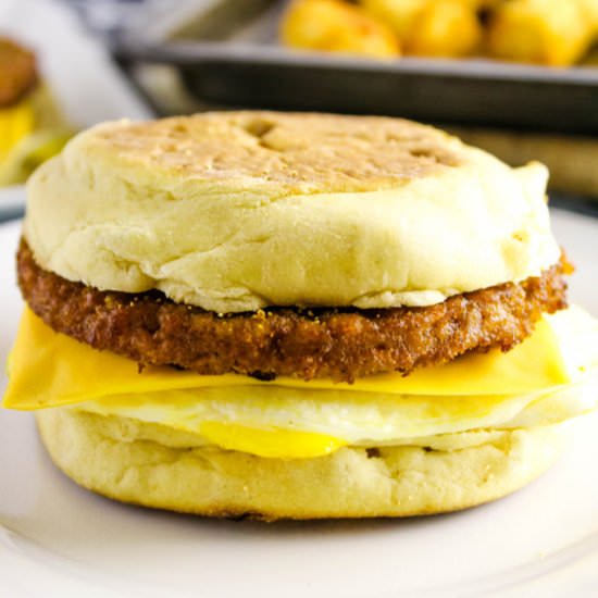 Vegetarian Breakfast Sandwich - Recipe photo by bakingyouhappier