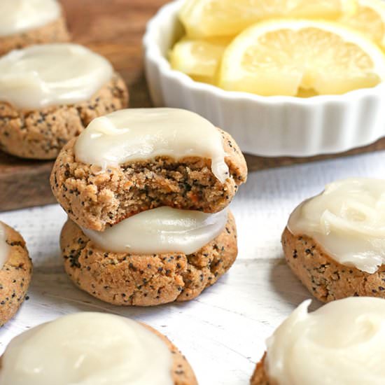 Soft Paleo Lemon Poppy Seed Cookies - Recipe photo by realfoodwithjessica