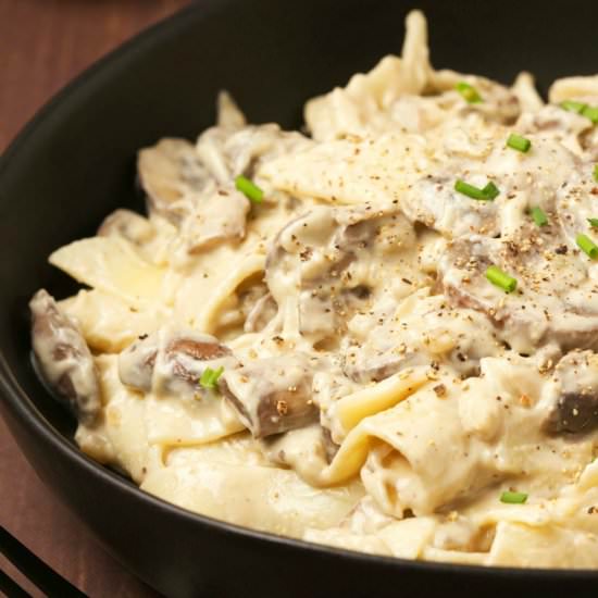 Vegan Mushroom Stroganoff - Recipe photo by lovingitvegan