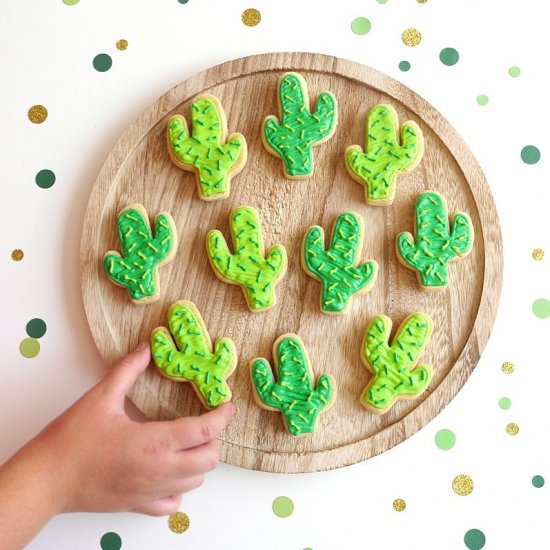 Cactus Sugar Cookies - Recipe photo by BirdsParty