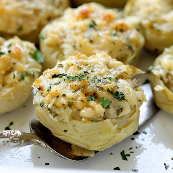 Lemon Parmesan Artichoke Hearts - Recipe photo by fromachefskitchen
