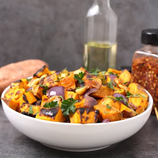 Roasted Sweet Potatoes - Recipe photo by kushigalu