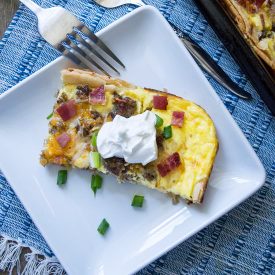 Meat Lovers Breakfast Bake Slab - Recipe photo by familyfreshmeals