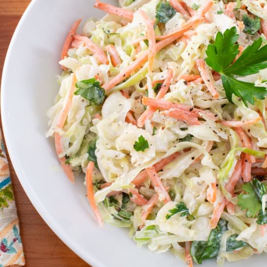 Creamy Coleslaw - Recipe photo by For the Love of Cooking