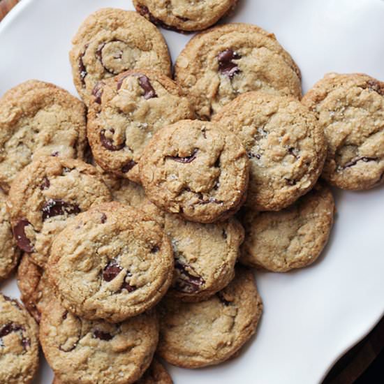 GF Oatmeal Chocolate Chip Cookies - Recipe photo by thisweekfordinner