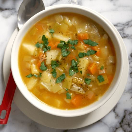 Chunky Leek and Potato Soup - Recipe photo by mygorgeousrecipes