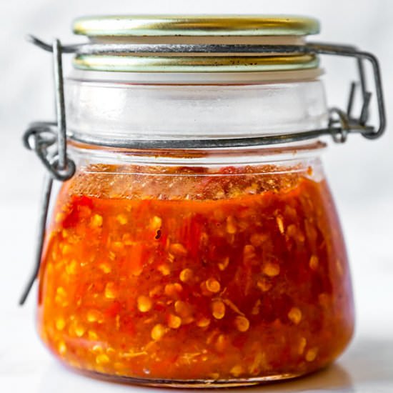 Chili garlic sauce - Recipe photo by misspickledplum