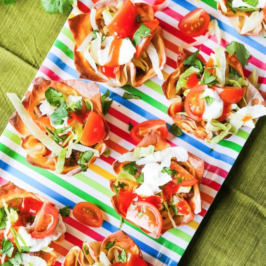 Easy Taco Cups - Recipe photo by pipandebby