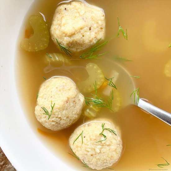 Slow Cooker Matzo Ball Soup - Recipe photo by FitSlowCookerQueen