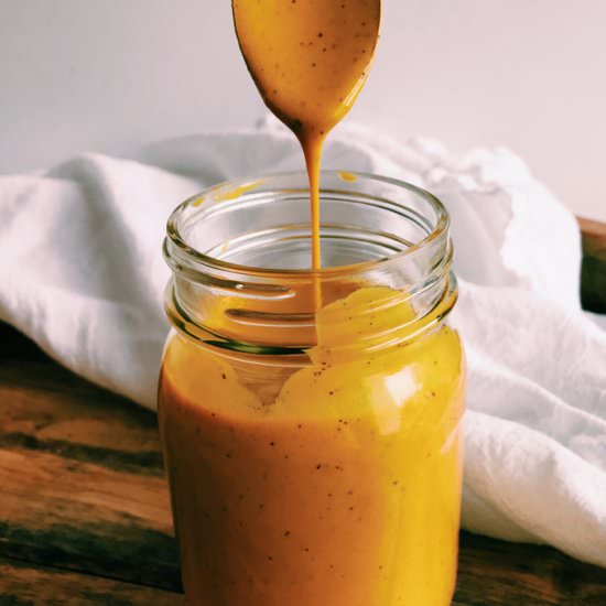 Carolina Gold Mustard BBQ Sauce - Recipe photo by whipandwander