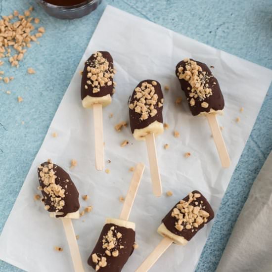 Frozen Chocolate Covered Bananas - Recipe photo by Seasonal Cravings